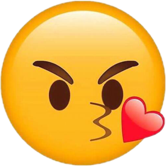 Kissing Face Emojiwith Heart PNG