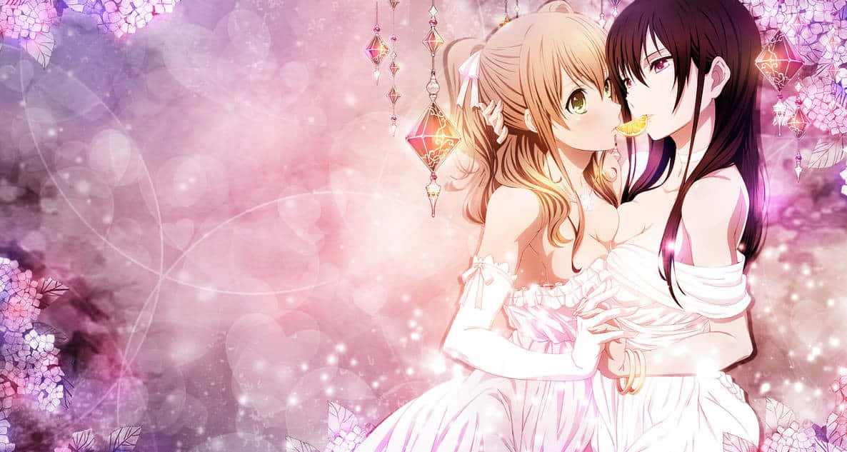 Kissing Girl Couple Citrus Anime Wallpaper