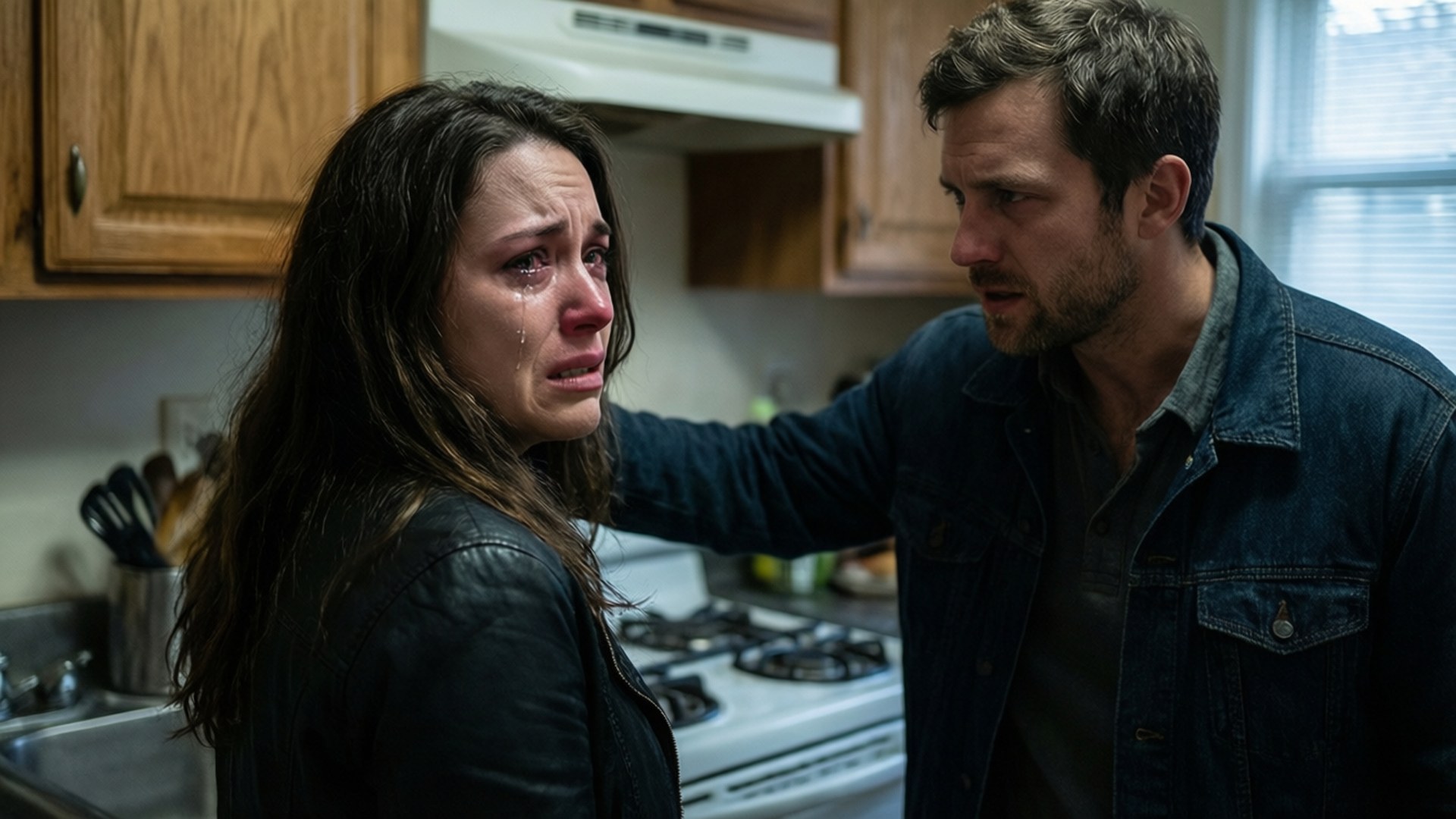 A couple in conflict, raw emotion and frustration