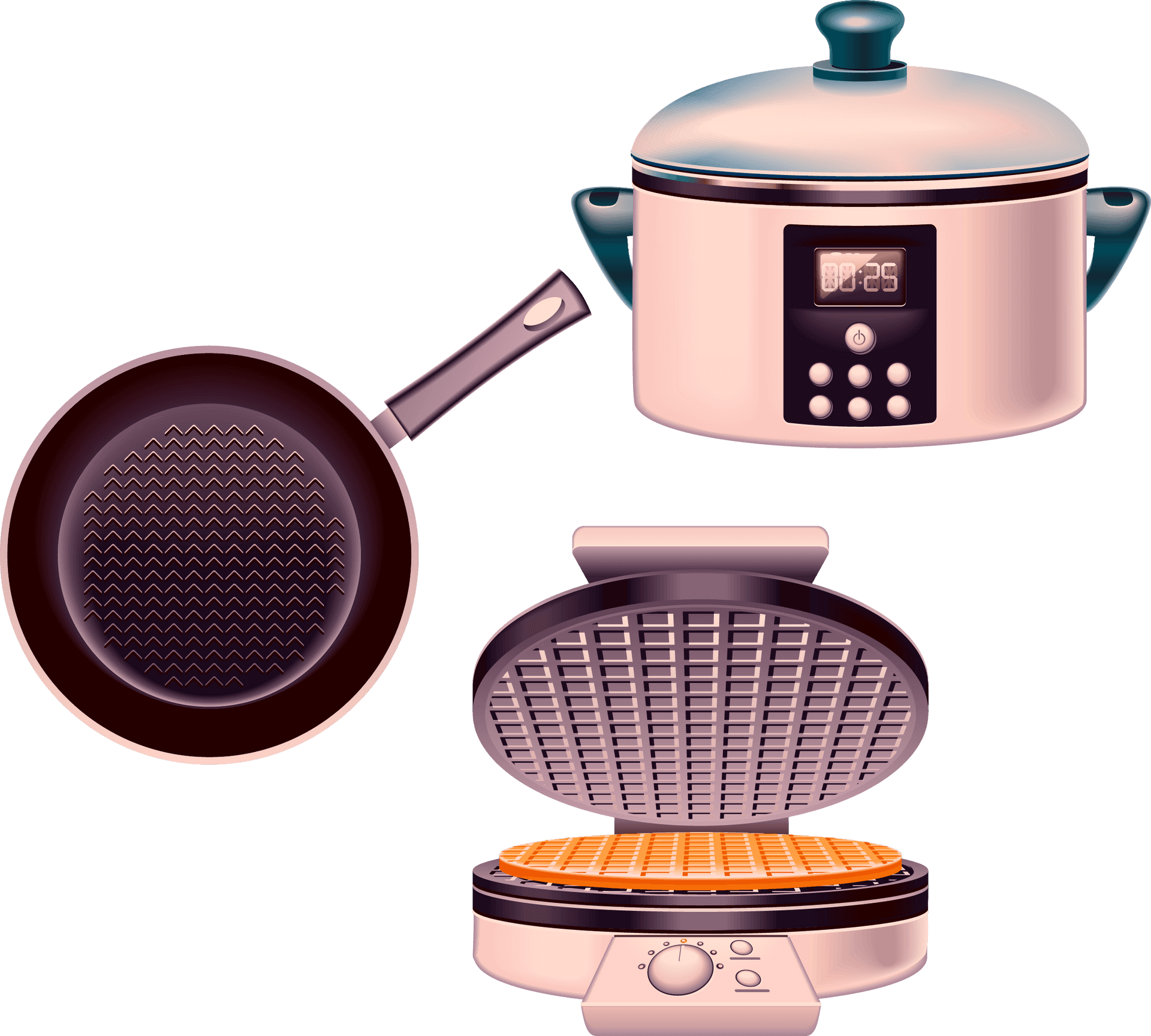 Kitchen Cookware Set Illustration PNG