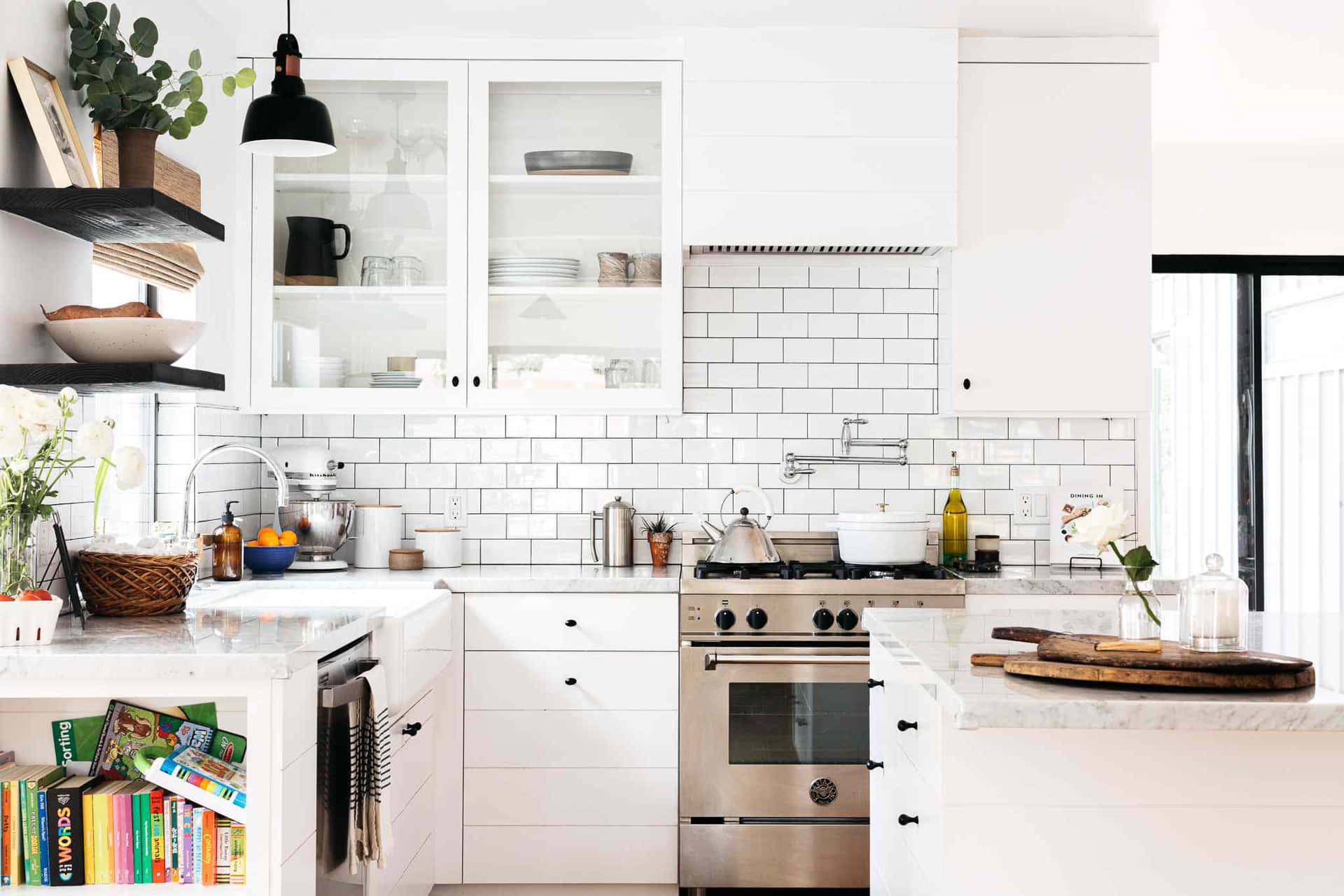 Imagemde Uma Cozinha Moderna Em Branco