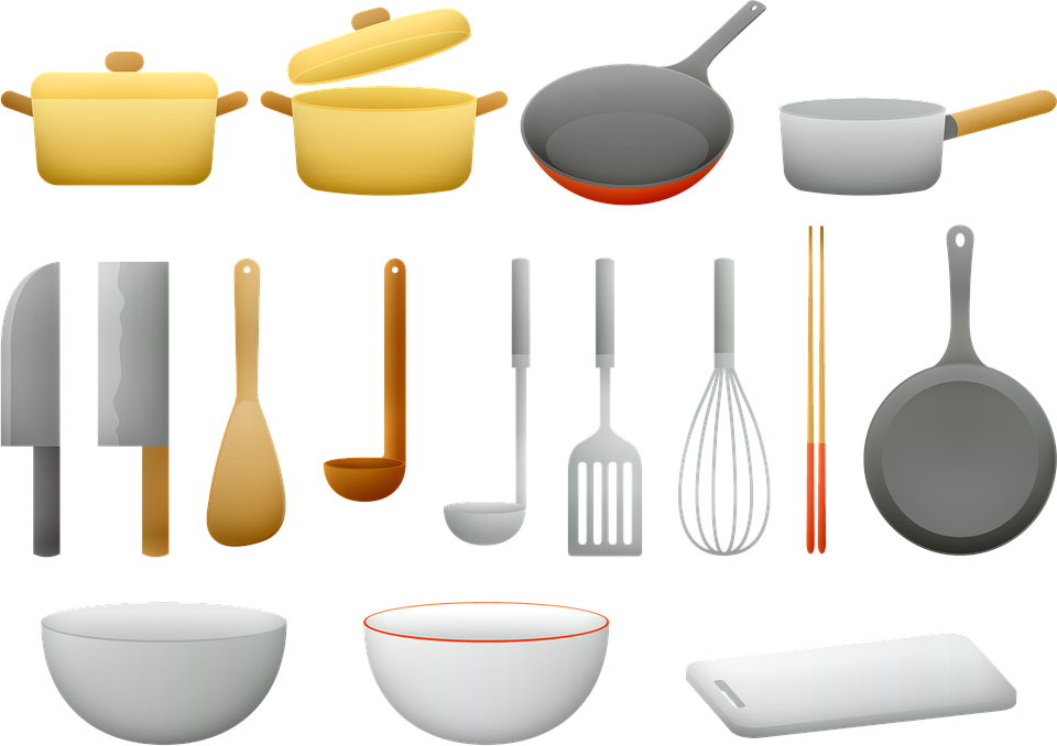 Kitchen_ Utensils_and_ Cookware_ Set PNG