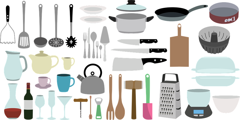 Kitchen Utensilsand Cookware Collection PNG