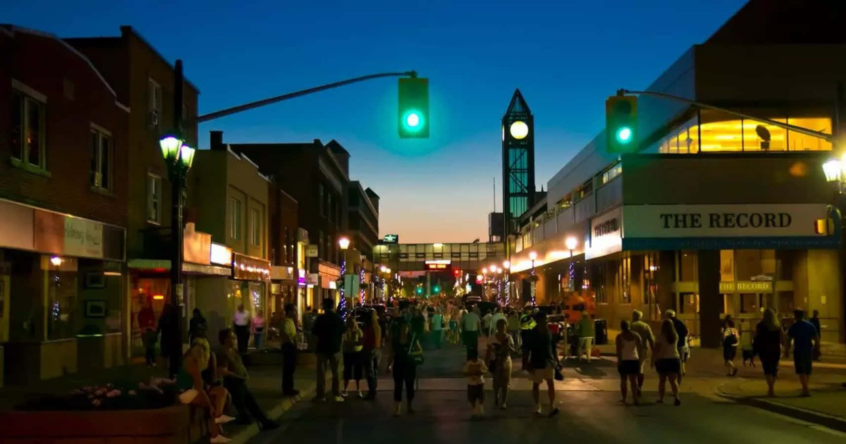 Kitchener Downtown Nightlife Wallpaper