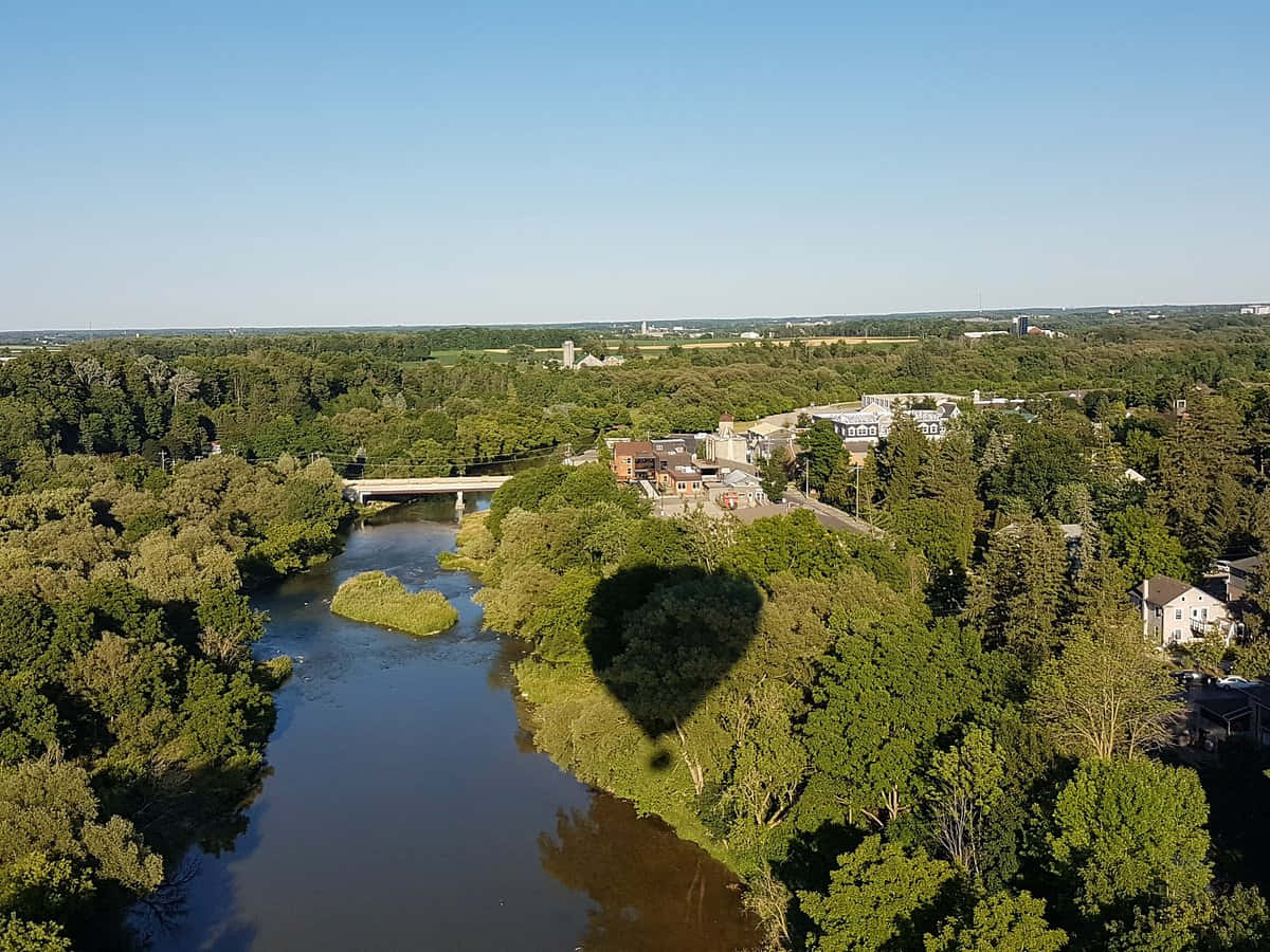 Kitchener River View Aerial Wallpaper