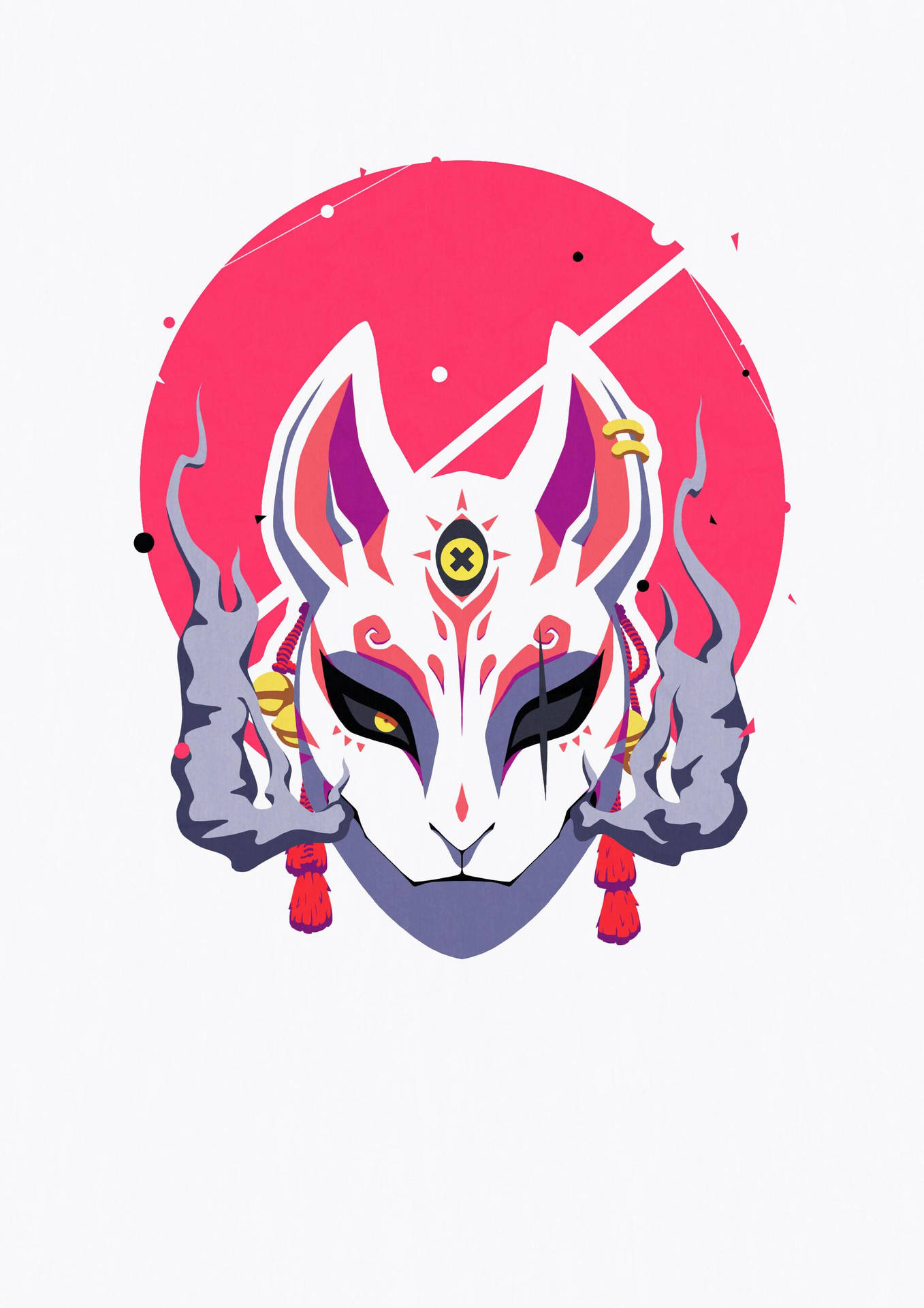 Festive Kitsune Mask Wallpaper