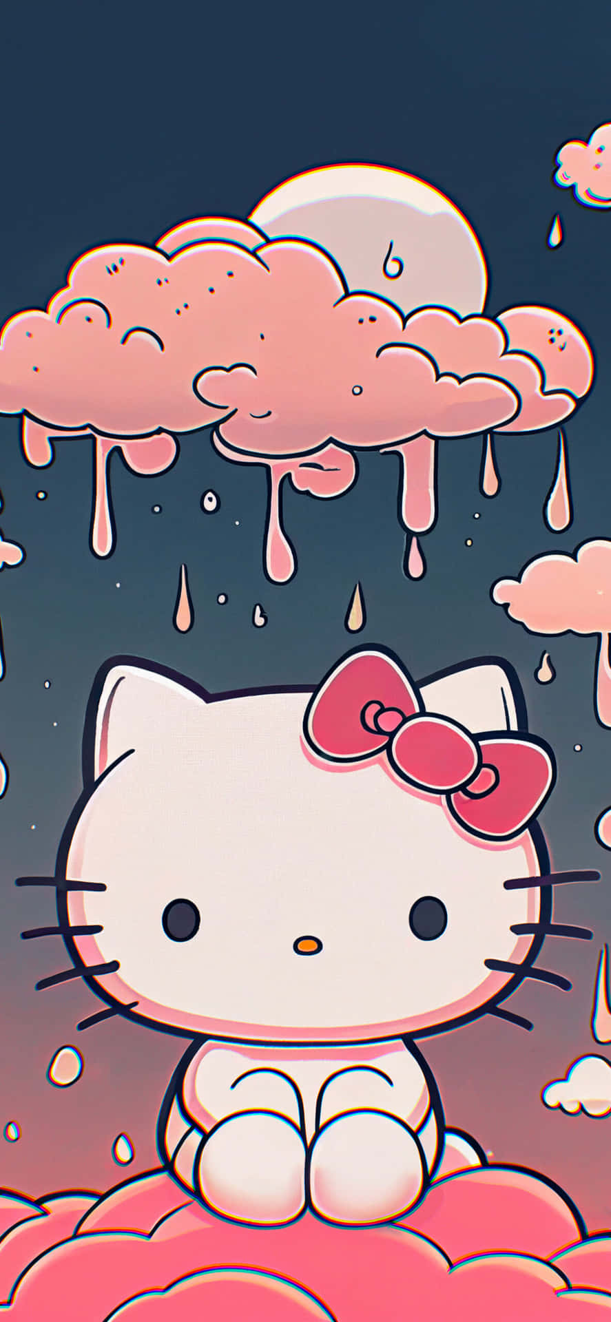 Hello Kitty hug, cute, hello kitty, anime, kitty, bear, hello, cat, HD  wallpaper