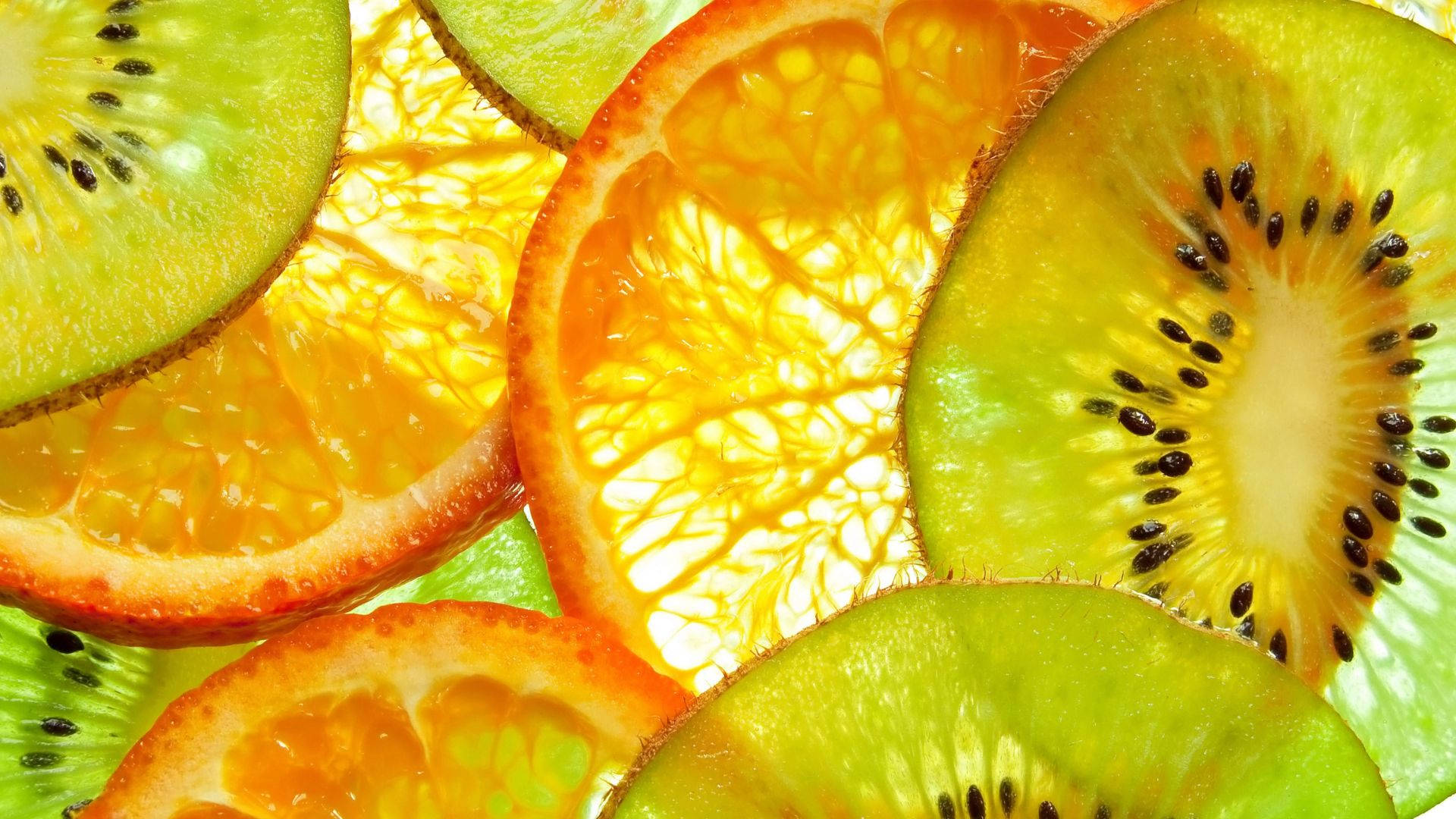 Kiwi And Orange Fruits