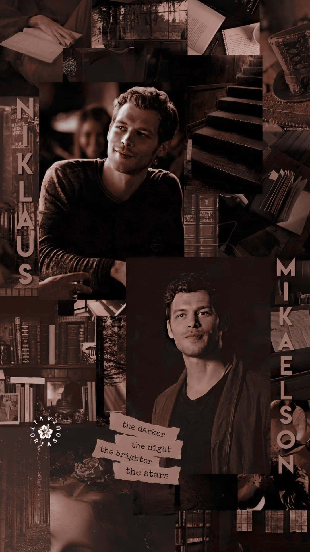 Klaus Mikaelson Collage Wallpaper