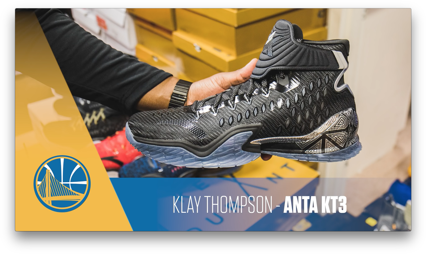Klay Thompson A N T A K T3 Basketball Shoe PNG
