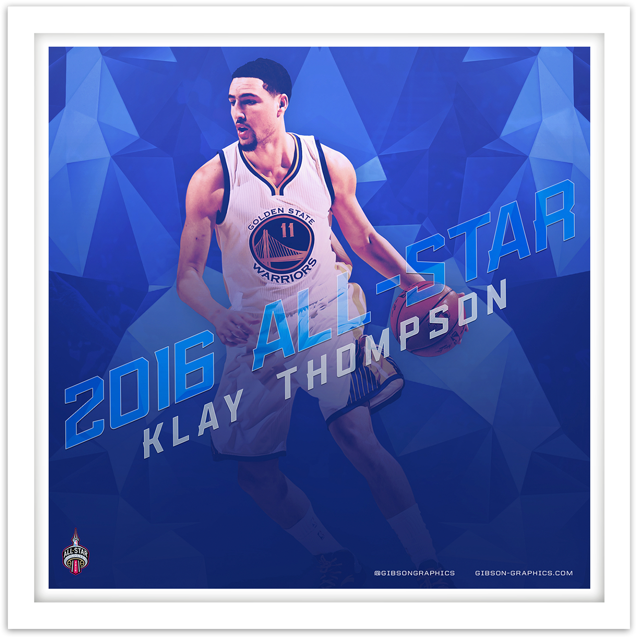 Klay Thompson2016 All Star Artwork PNG