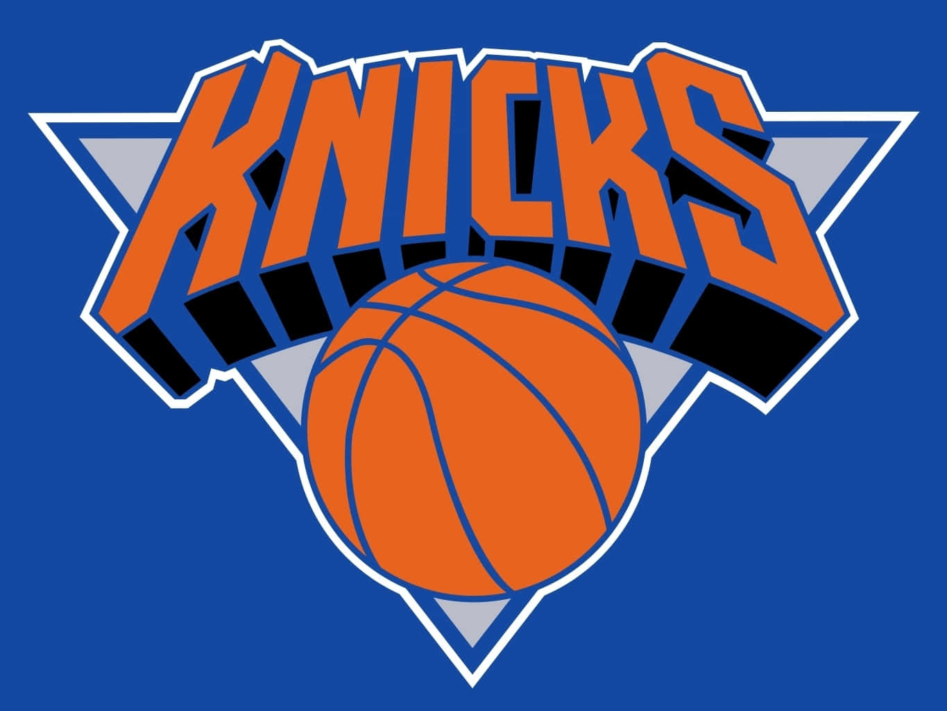 Officieltlogo For New York Knicks. Wallpaper