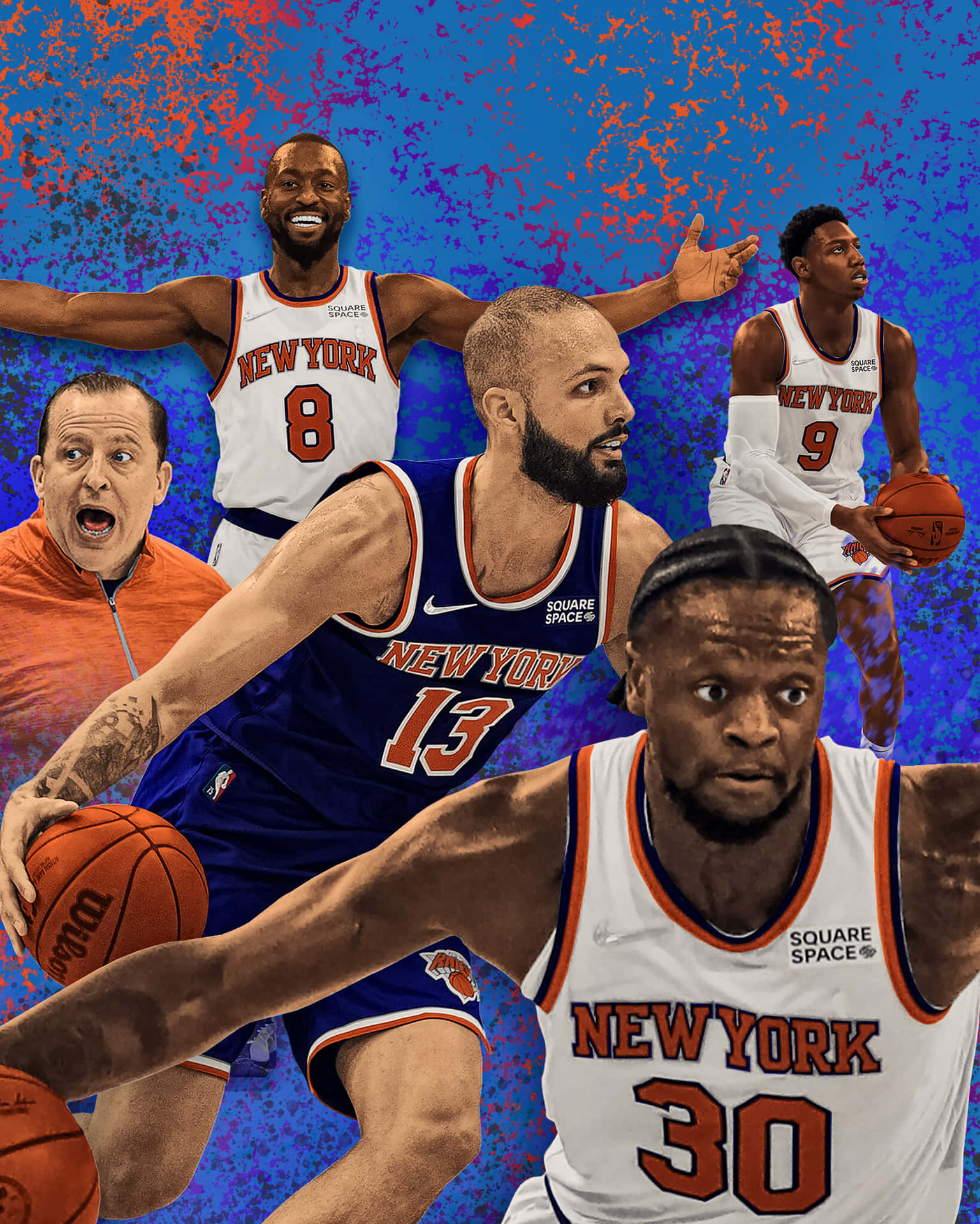 The New York Knicks Stay in Playoff Contention Wallpaper