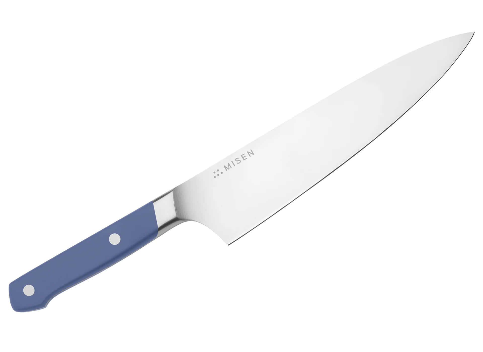 A Blue Knife With A White Handle