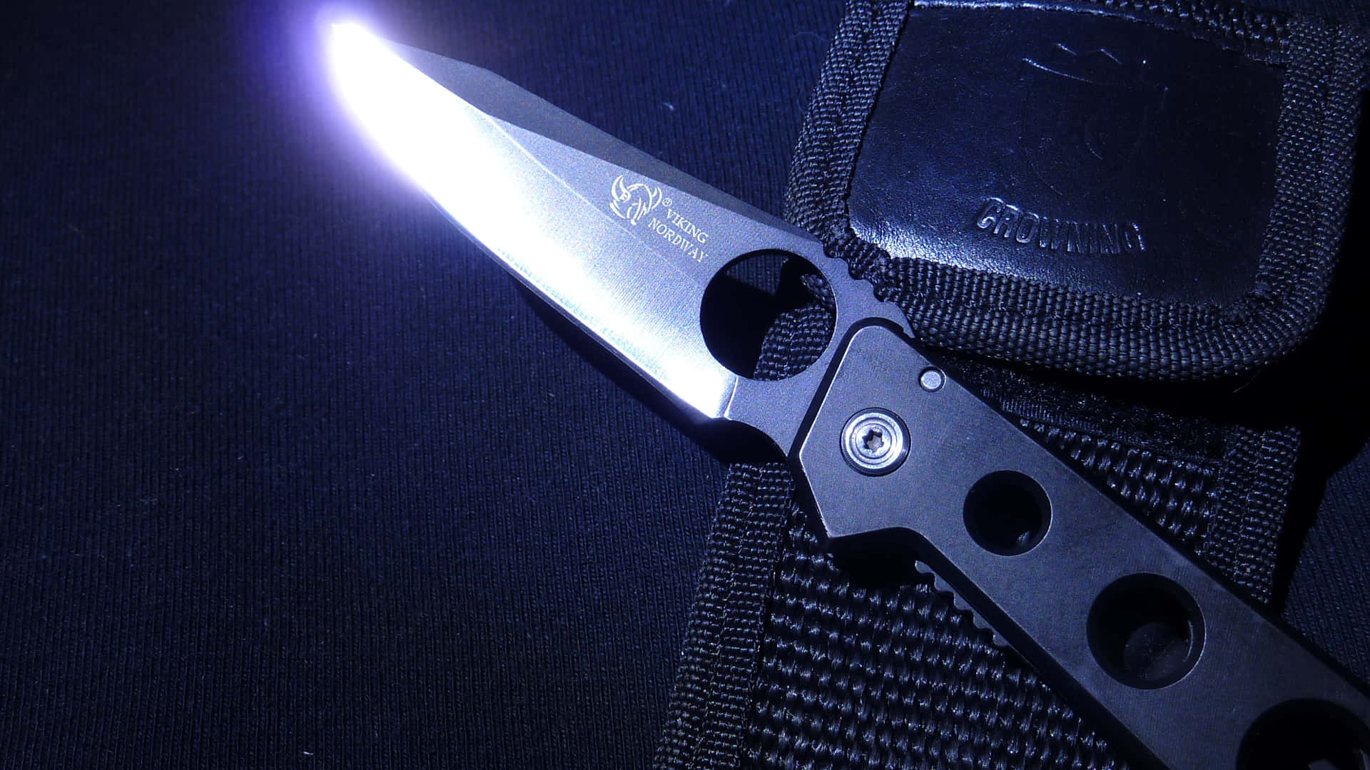 A close up of a sharp kitchen knife