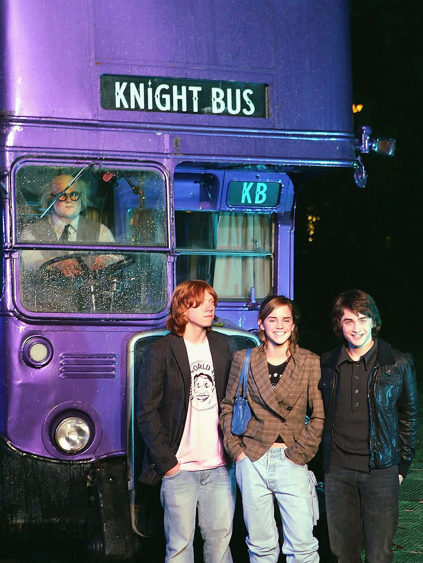 "The Knight Bus is here to give you the ride of your life!" Wallpaper