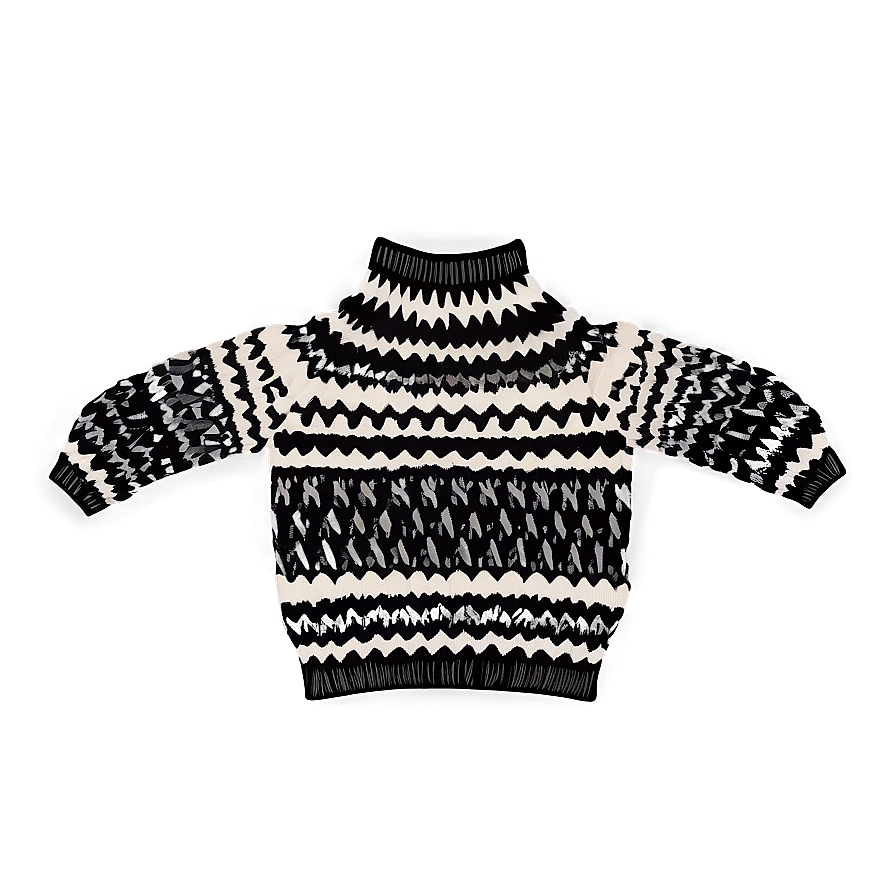 Knit Black Sweater Png 06132024 PNG