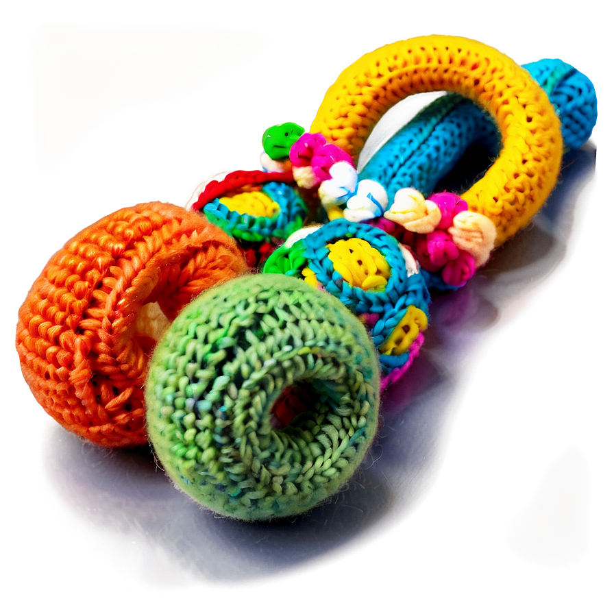 Knitted Baby Rattle Png 06202024 PNG