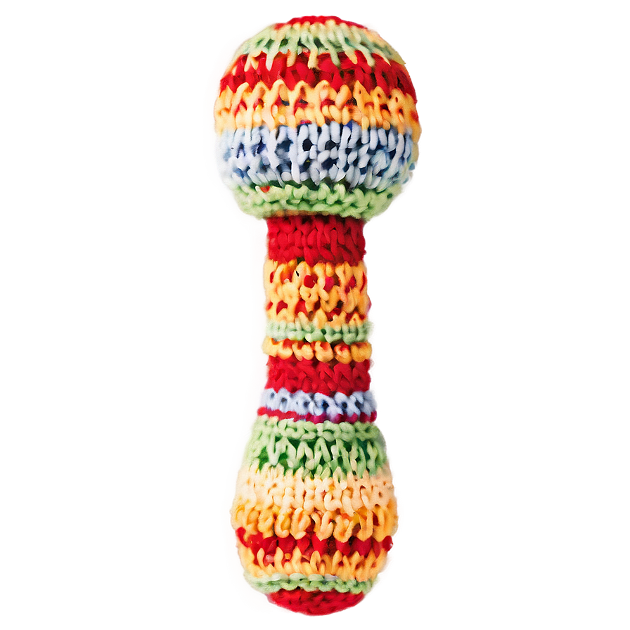 Knitted Baby Rattle Png 06202024 PNG