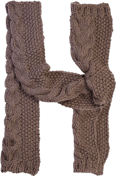 Download Knitted Brown Cable Scarf | Wallpapers.com