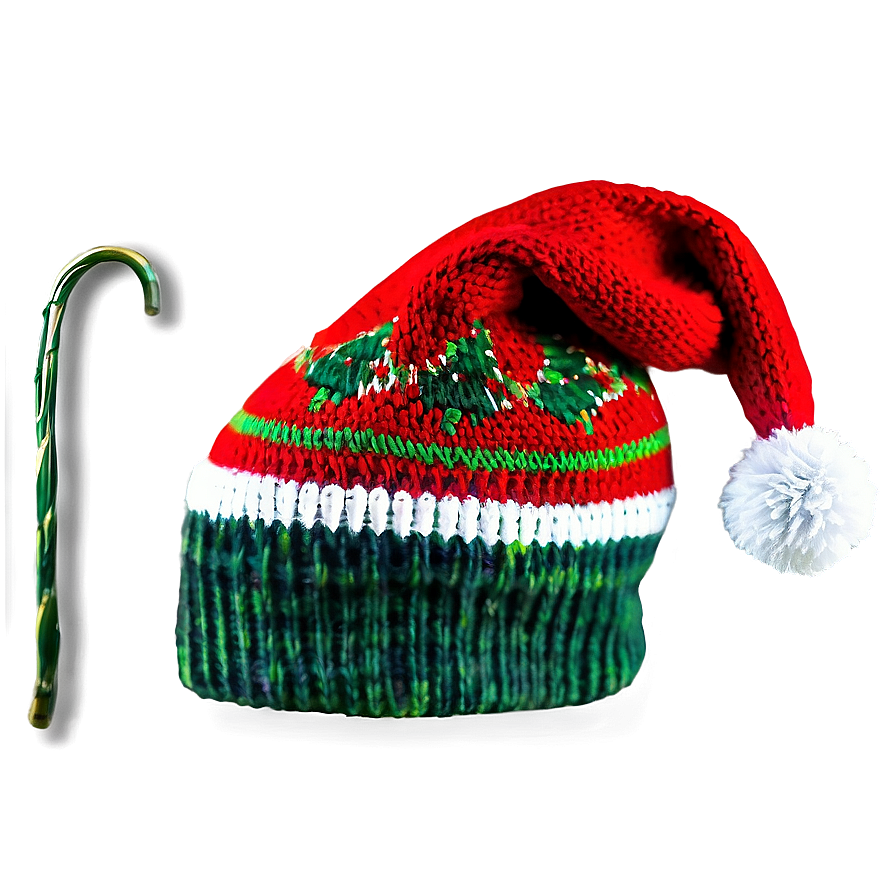 Knitted Christmas Hat Png 04292024 PNG