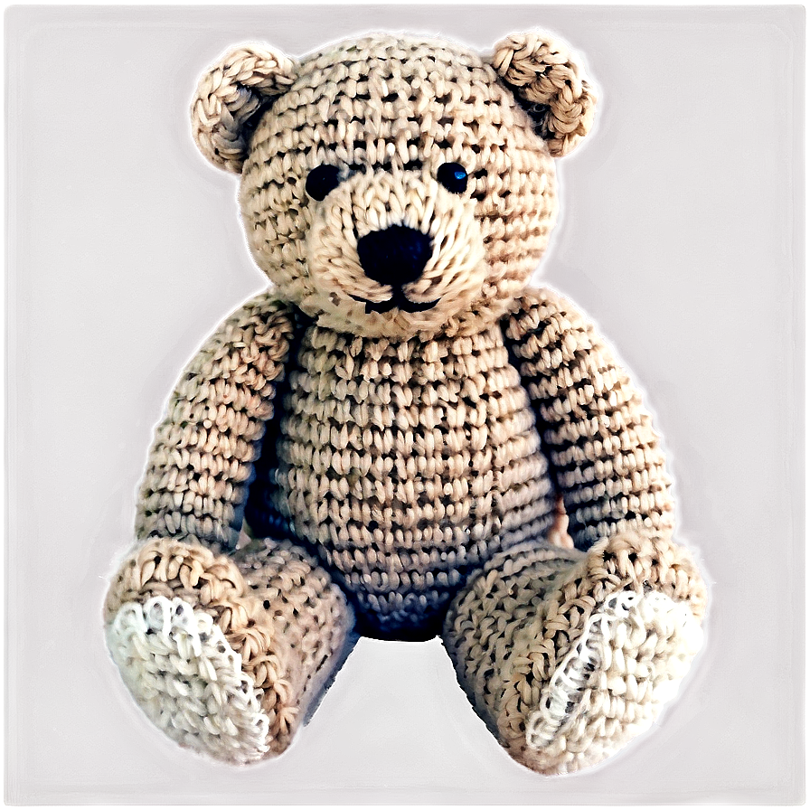 Knitted Teddy Bear Png Cng66 PNG