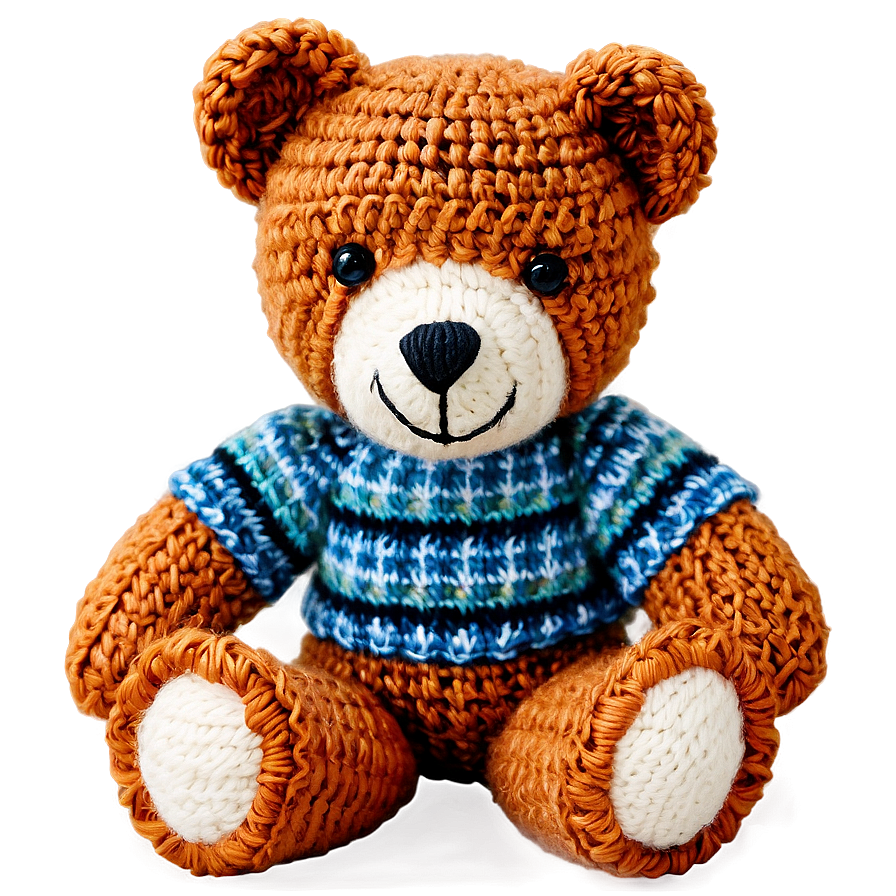 Knitted Teddy Bear Png Ffk50 PNG