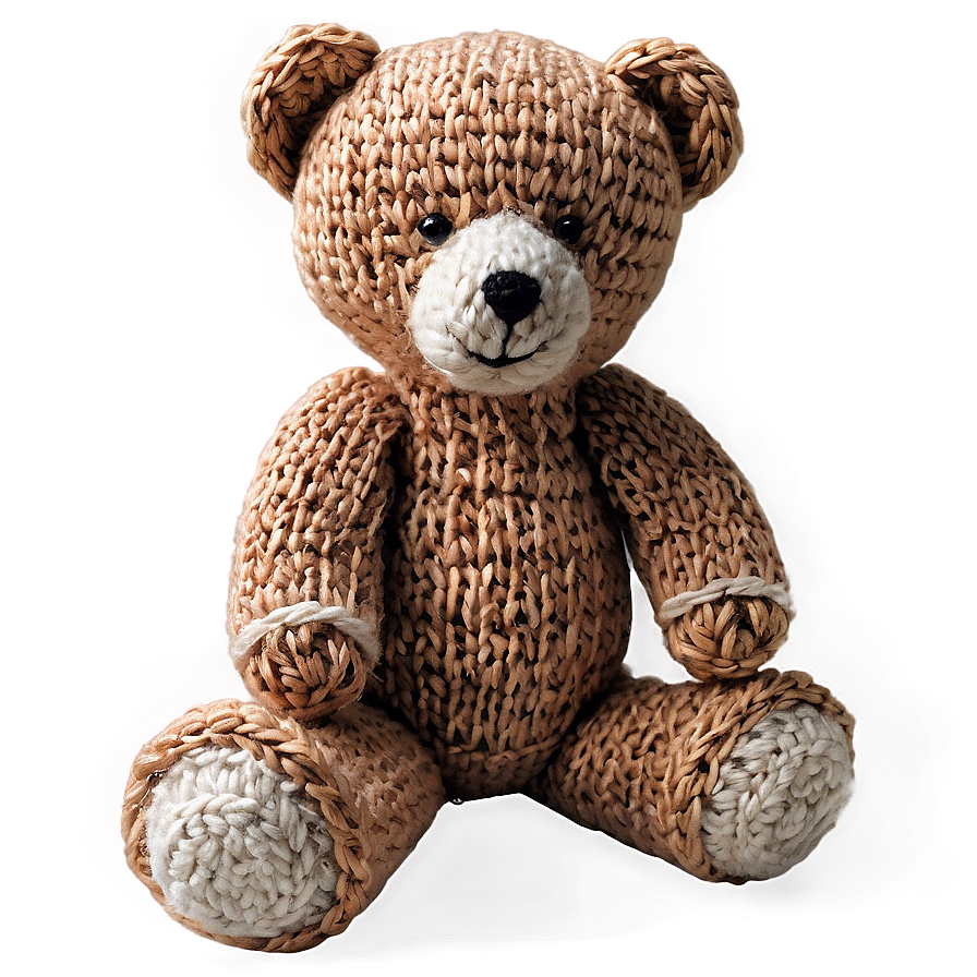 Knitted Teddy Bear Png Whv28 PNG