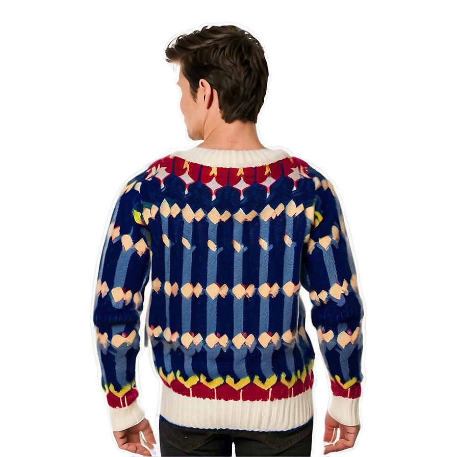 Knitted Winter Sweater Pattern Png 55 PNG