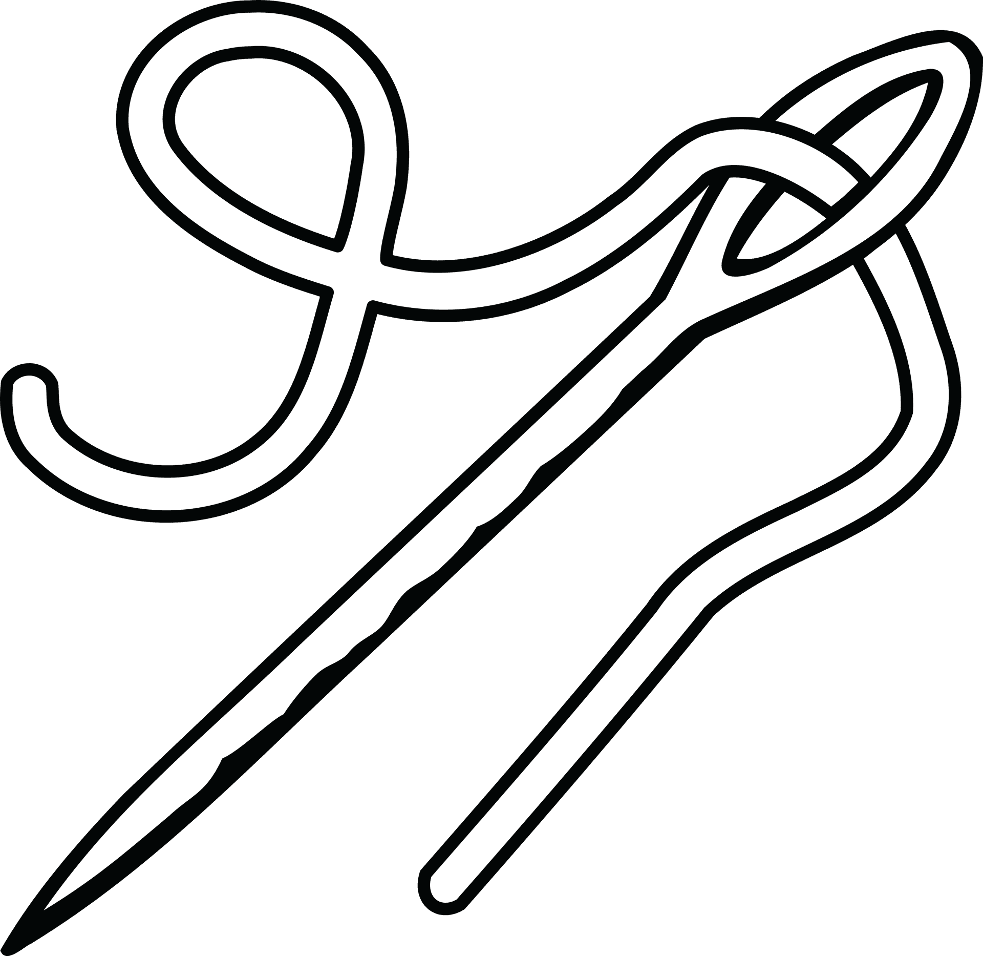 Knitting_ Needle_and_ Yarn_ Icon PNG