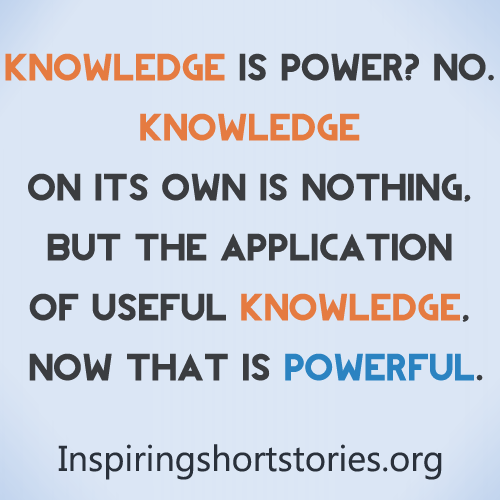 Download Knowledge Application Power Quote | Wallpapers.com