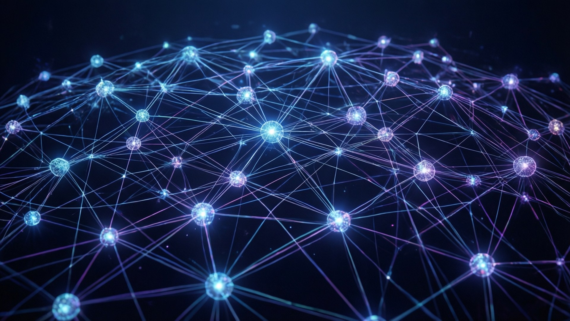 Knowledge Graph Network Fondos de pantalla — Google Knowledge Graph abstracto con nodos interconectados.