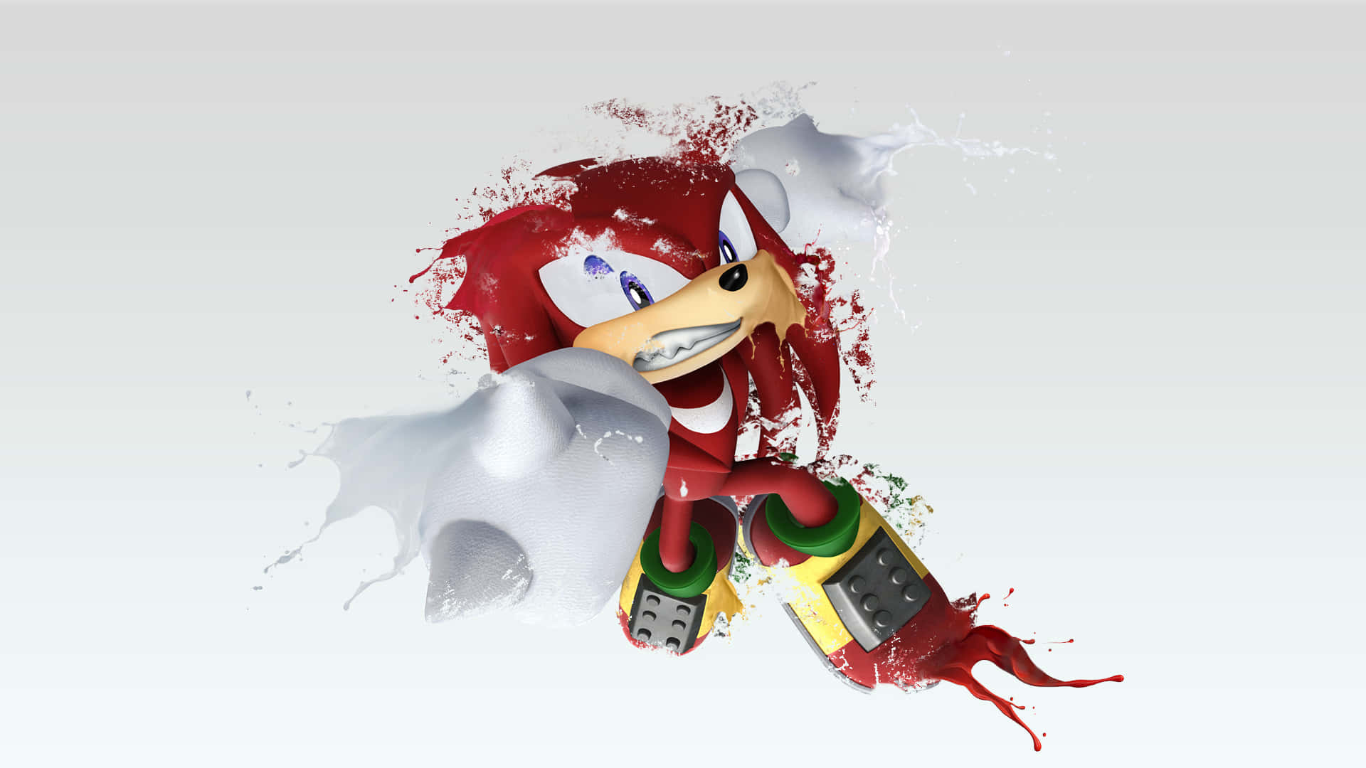 Raw Muscle Power of Knuckles Wallpaper