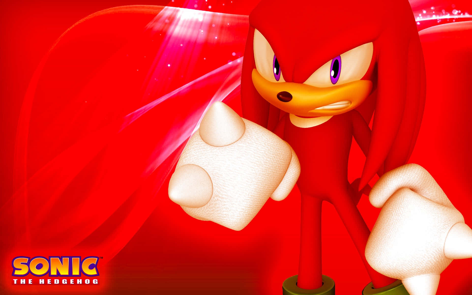 Knuckles The Echidna Red Aesthetic Wallpaper