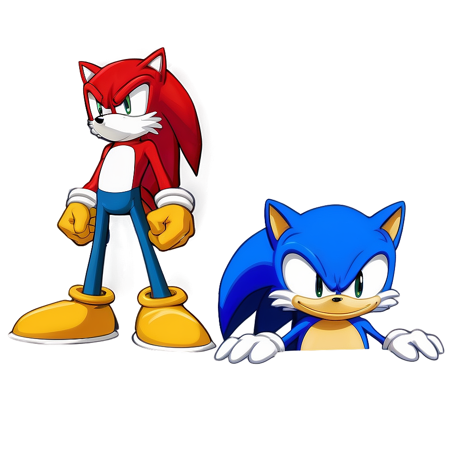 Download Knuckles And Tails Friendship Png Ssb3 | Wallpapers.com