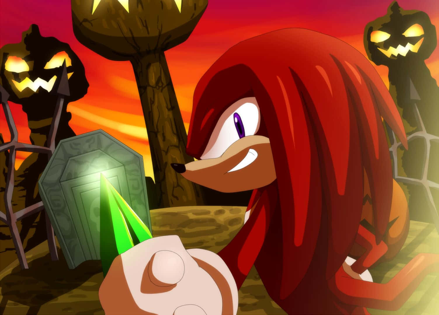 Knuckles Smaragd Jacht Bij Pumpkin Hill Achtergrond