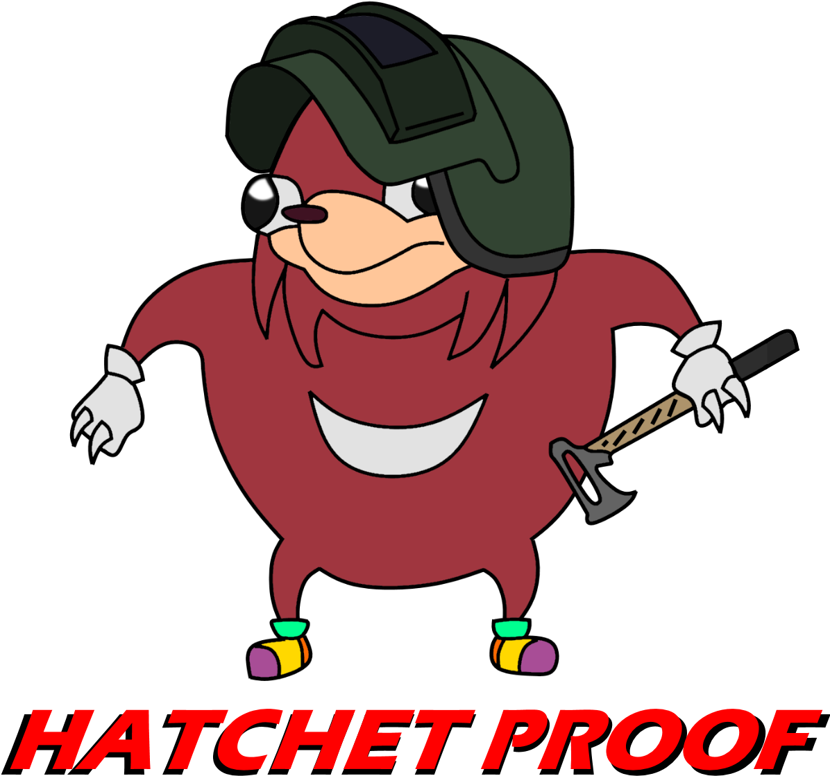 Knuckles Hatchet Proof Character PNG