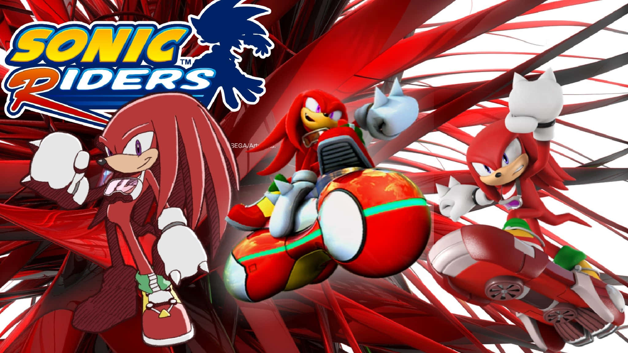 Knuckles The Echidna Sonic Rider Posters Wallpaper