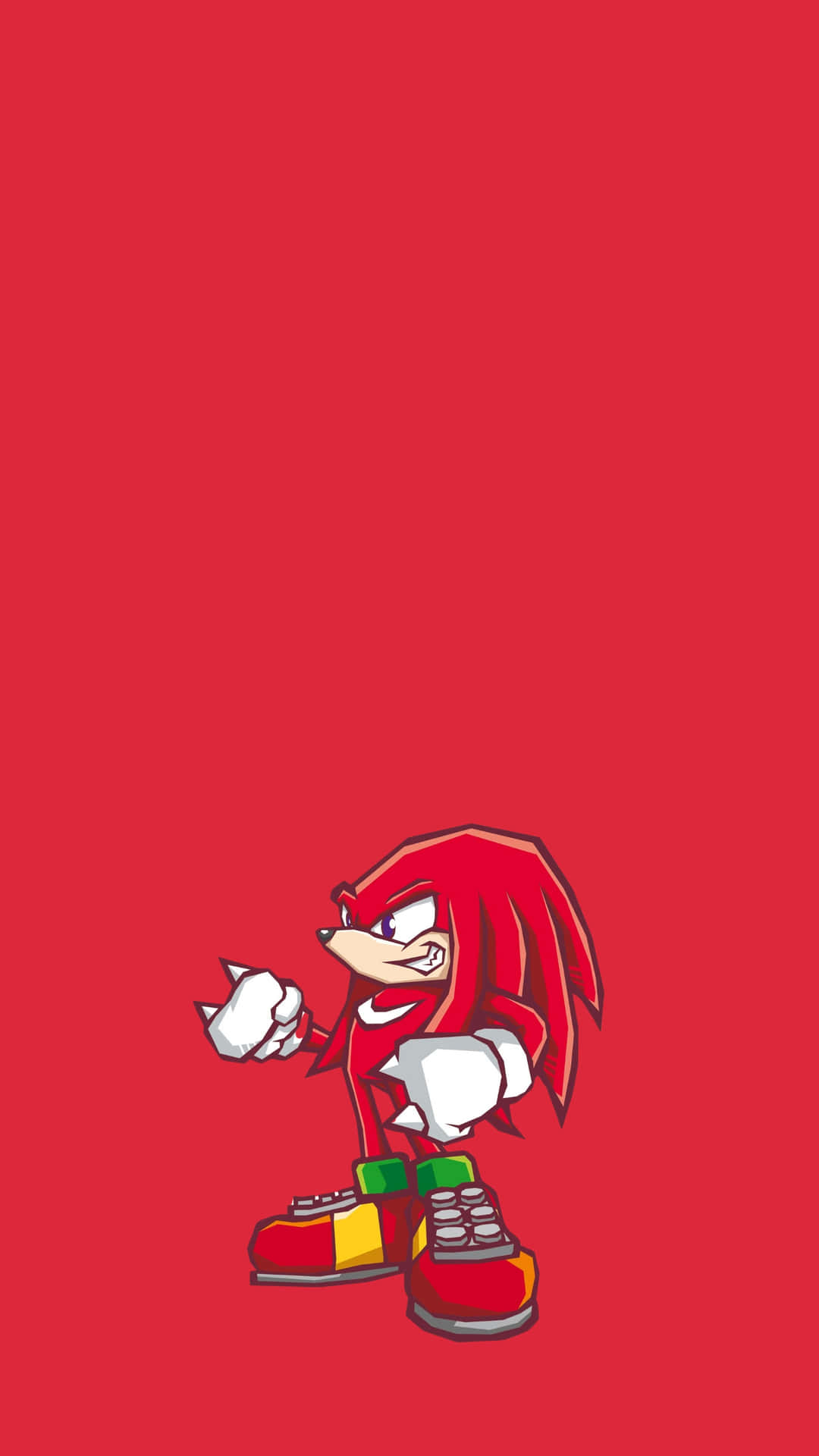 Knuckles Sonic Battle Kunstwerk Achtergrond