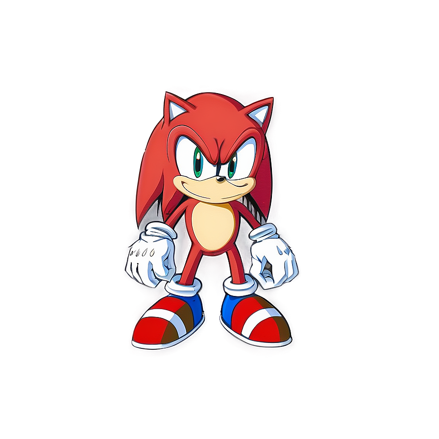 Knuckles Sonic Characters Png 06132024 PNG