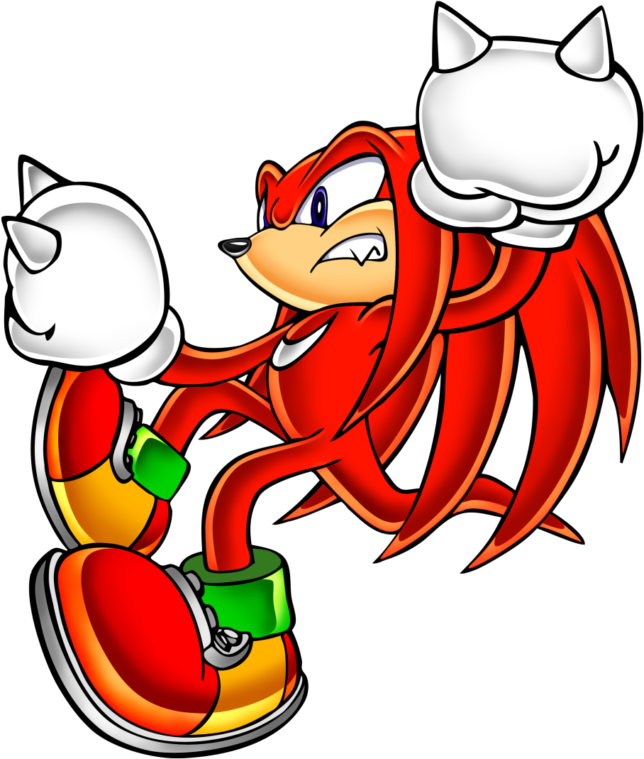 Download Knuckles The Echidna Action Pose | Wallpapers.com