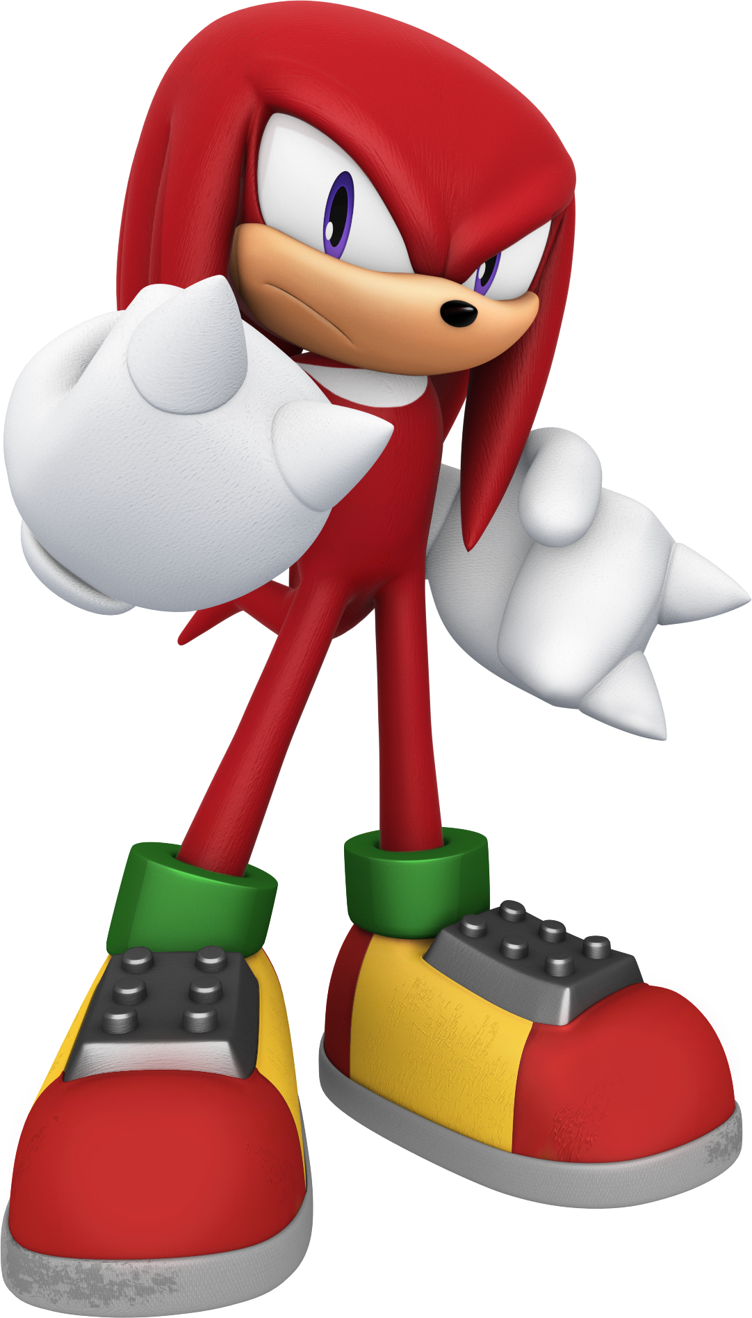 Knuckles The Echidna Pointing PNG