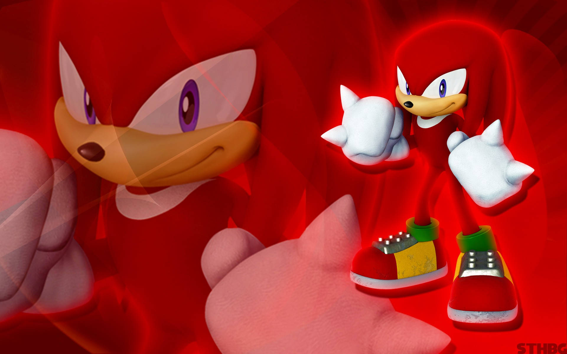 Knuckles The Echidna Red Flare