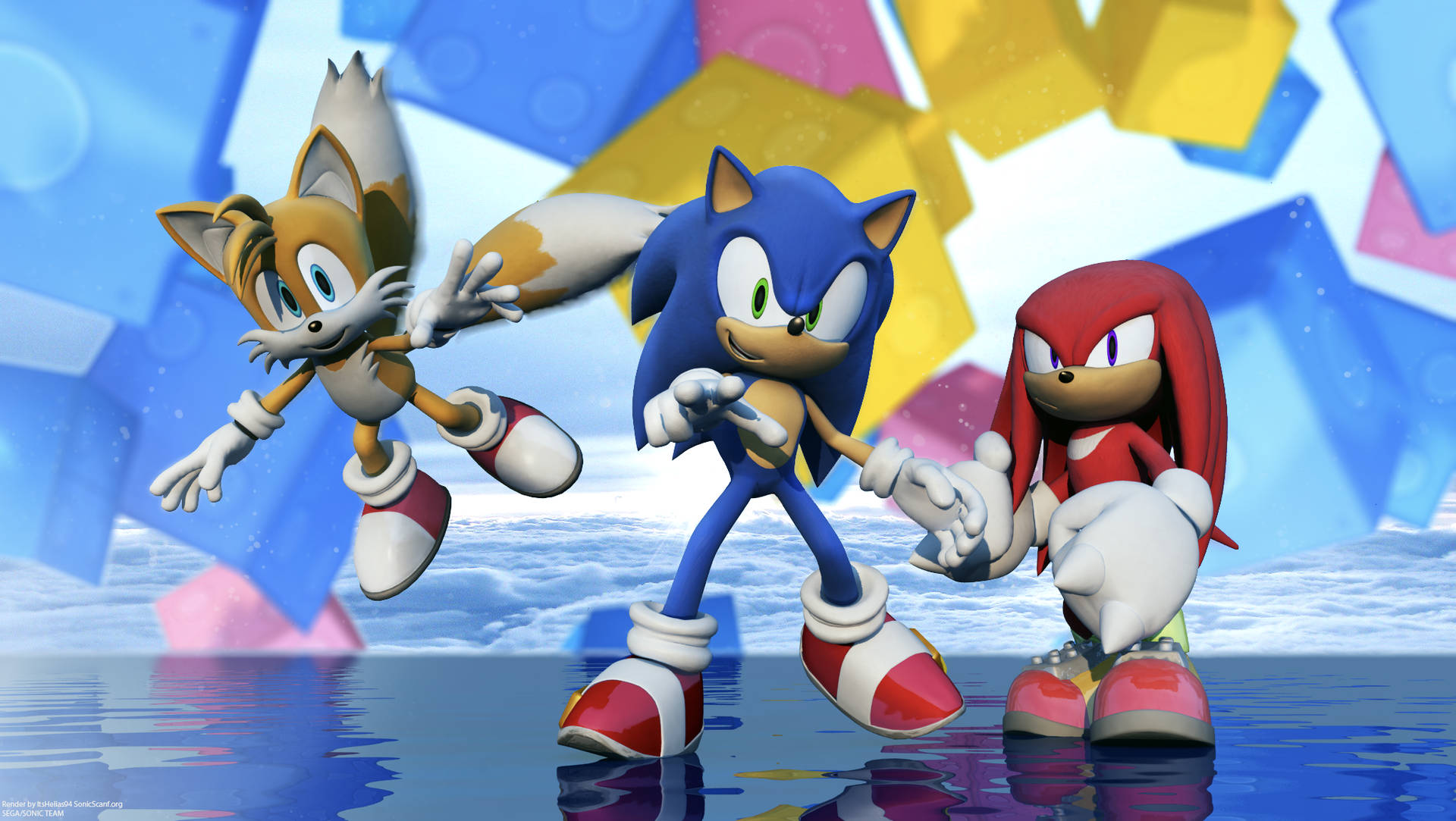 Knuckles The Echidna Sonic And Tails Wallpaper