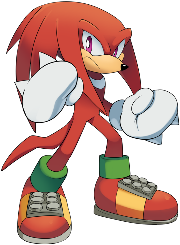 Knuckles The Echidna Standing PNG