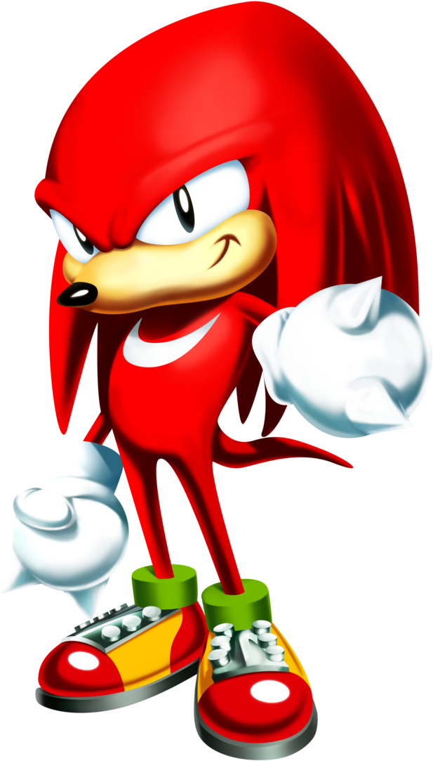 Download Knuckles The Echidna Standing Pose | Wallpapers.com