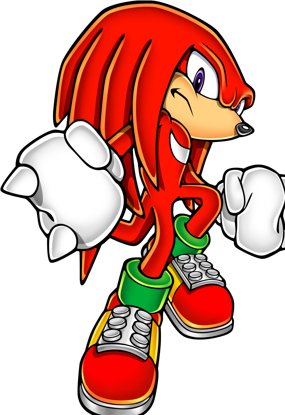 Download Knuckles The Echidna Standing Pose | Wallpapers.com