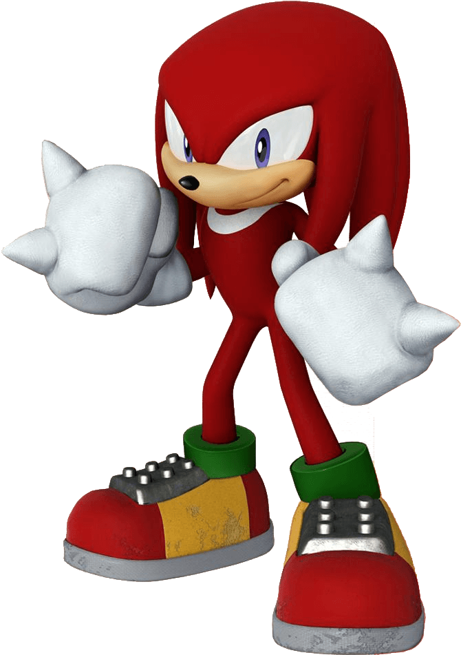 Knuckles The Echidna Standing PNG