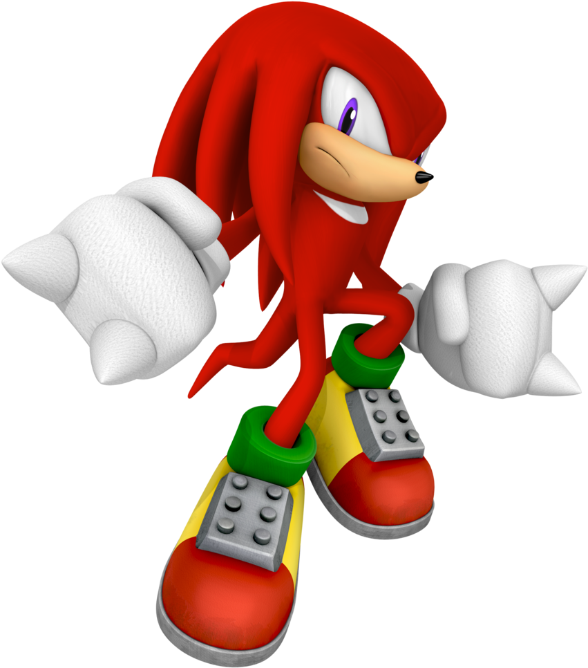 Knuckles The Echidna3 D Render.png PNG