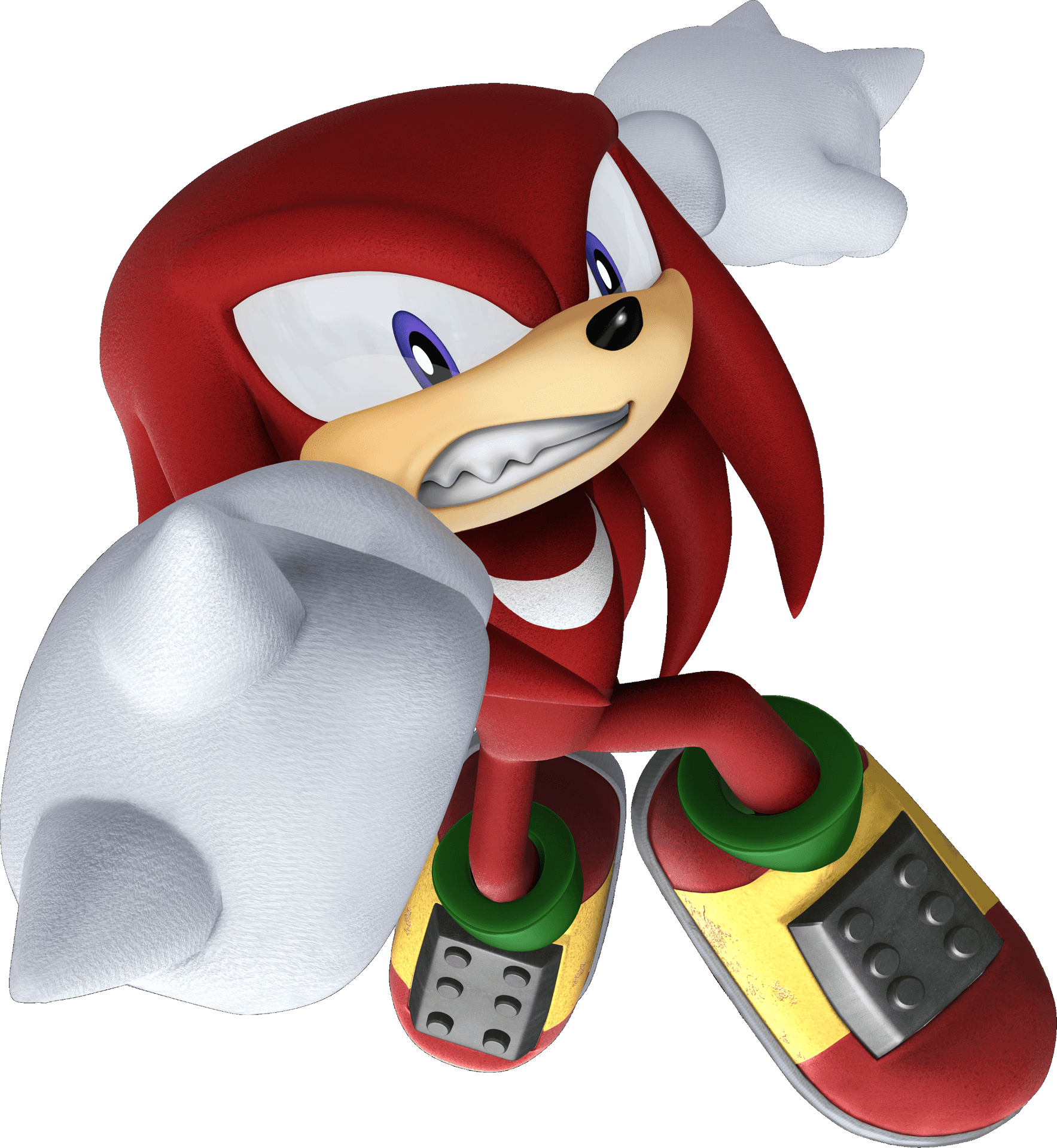 Knuckles The Echidna3 D Render PNG